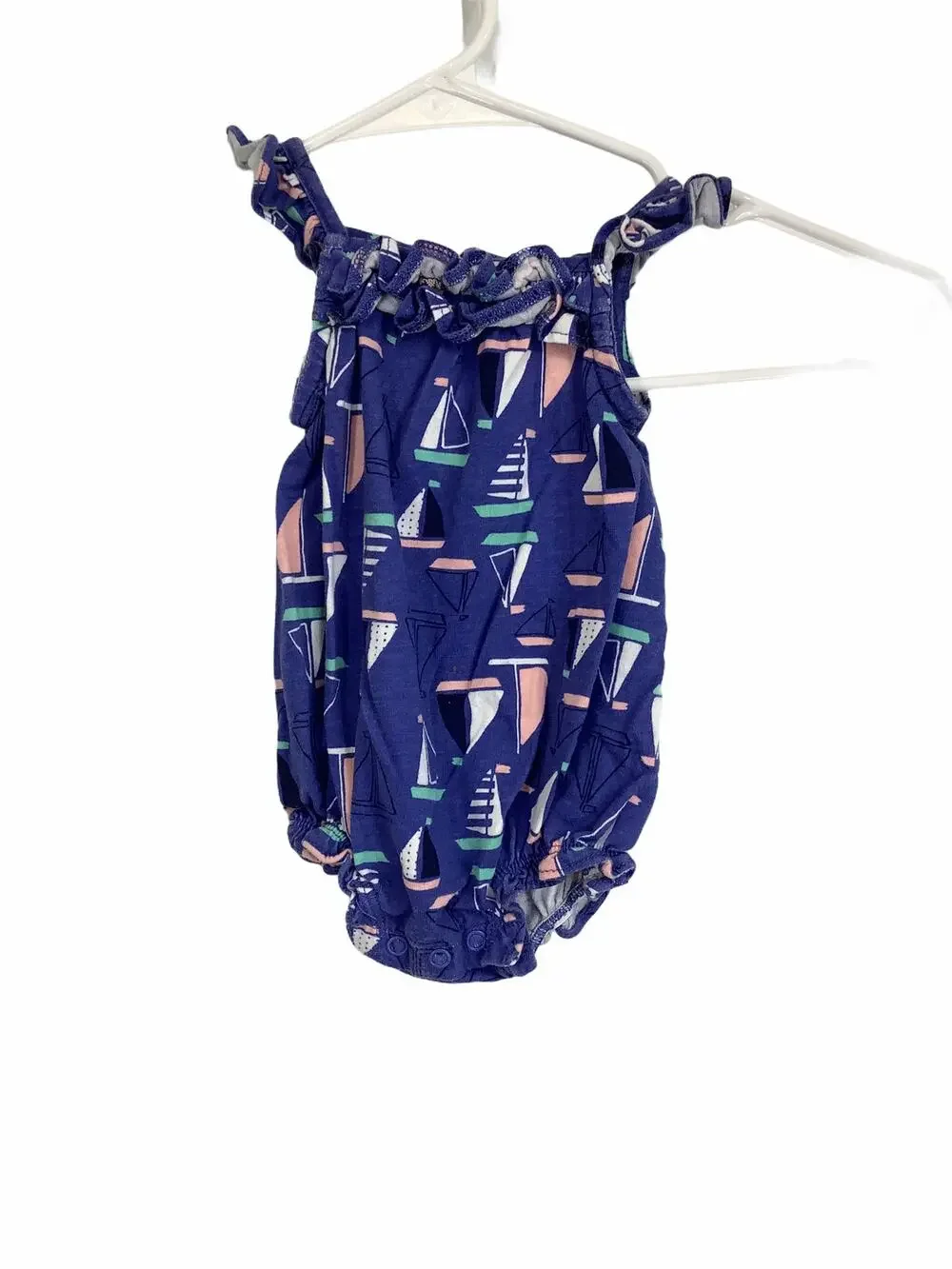 Carter’s Blue Boat Print One-Piece Outfit 6 Months
